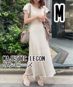 【MAJESTIC LEGON】フリルスリーブスカシ柄ワンピースのサムネイル