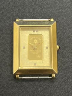 Swiss Exline 金製クォーツ腕時計 - メルカリ