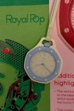 AP×Swatch 水色 ロイヤルオーク 懐中時計 純正レザーストラップ付 AP×Swatch 水色 ロイヤルオーク 懐中時計 純正レザーストラップ付