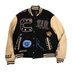 希少2XL travis scott × fragment スタジャン - メルカリ