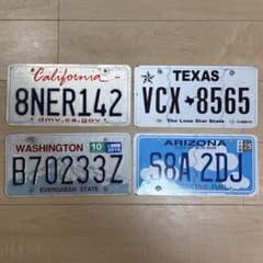 州違い4枚セットアメリカナンバープレートライセンスプレートアメリカ