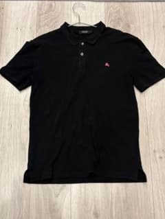 ベ*タ様 BURBERRY BLACK LABEL 黒 ポロシャツ サイズ2のサムネイル
