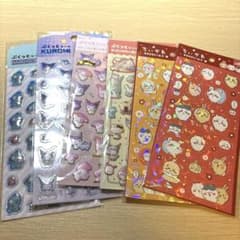 サンリオ ちいかわ ぷくっとシール キラキラシール まとめ売り 6枚セットのサムネイル