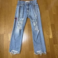 Levi's ダメージデニムパンツ ライトブルーのサムネイル