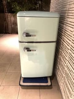 オーヤマ 2021年製 レトロ冷蔵庫 81L PRR-082D-LG - メルカリ