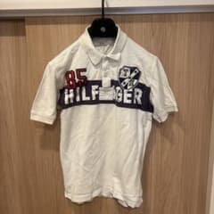 ヒ*ロ様 古着　TOMMY HILFIGER ポロシャツ XL ホワイトのサムネイル