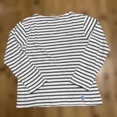 ORCIVAL ボーダーカットソー 長袖　グレー×白