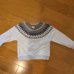 petit main セーター風トレーナー 90cm グレーのサムネイル