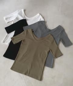argue.atelier Random Rib Dry Cotton Tのサムネイル
