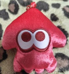 Splatoon 오징어 봉제 인형 키링 레드