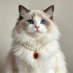 고양이 용 red 진주 보석 목걸이 보석 목걸이 애완 동물 액세서리