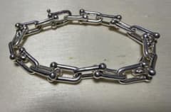 シルバー925 リンクチェーンブレスレット 18cmのサムネイル