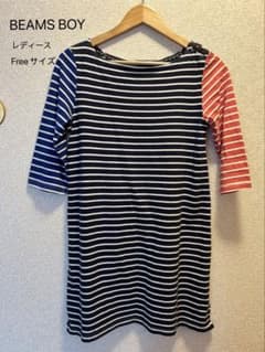 BEAMS BOY ストライプ チュニック　Free サイズのサムネイル