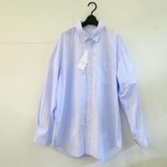 ATON GIZA BROAD WASHED SHIRT SAX STRIPE - メルカリ