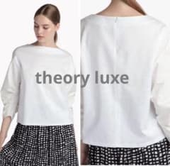 美品✨セオリーリュクス ウォッシャブルシアーブラウス 38 ギャザー 美品✨セオリーリュクス ウォッシャブルシアーブラウス 38 ギャザー
