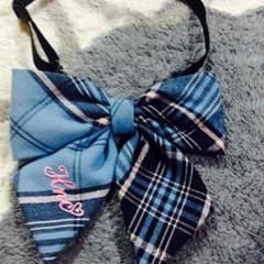 青チェックの制服リボン ✨大幅値下げ！のサムネイル