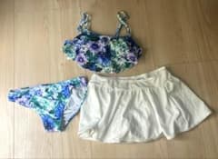 レディース セパレート水着 11Lサイズ 花柄のサムネイル