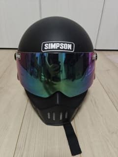 SIMPSON M30 マットブラック ミラーシールド サイズ61