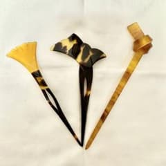 昭和レトロ べっ甲 かんざし② 4本セットのサムネイル