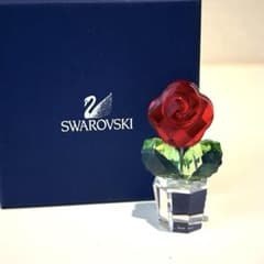 Swarovski クリスタル ローズ 薔薇 フィギュリン 置物のサムネイル