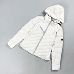 美品 テーラーメイド 中綿ジップパーカー 裾フリル ゴルフ グレーM