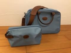 ロンシャン　パソコンも入るキャリーオンバッグ　ポーチ付きのサムネイル