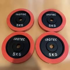 IROTEC（アイロテック）ラバーダンベル プレート5kg 4枚 - メルカリ