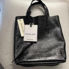 Marlon ブラックレザーショルダーバッグのサムネイル