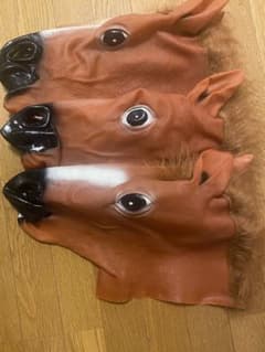 馬マスク　3枚セット(単品購入可)のサムネイル