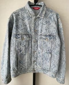 シュプリーム Script Jacquard Denim Jacket FW22 - メルカリ
