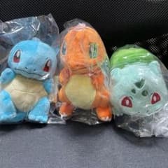 ポケットモンスター ぬいぐるみ 御三家 ポケモン レトロ まとめ売り 新品 ポケモン ぬいぐるみ 3点セット 初代 御三家