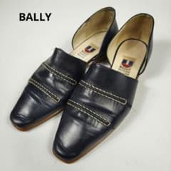 BALLY バリー レザー セパレート パンプス ネイビー イタリア製 良品