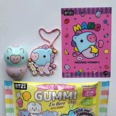 BTS BT21 고무 마스코트 첨부 GUMMI 구미 2·쿠넛 ☆MANG☆