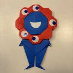 万博　EXPO ミャクミャク　かわいい　折り紙　キャラクターのサムネイル