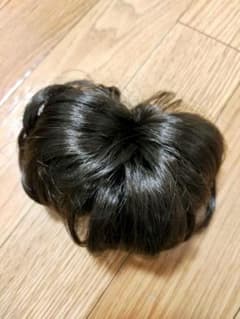 日本製 つけ毛 バレッタ付 シニヨンウィッグ 飾りシニヨンHのサムネイル