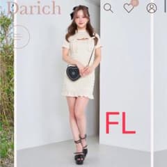 Darich リボンシャーリングミニワンピース　 アイボリーのサムネイル