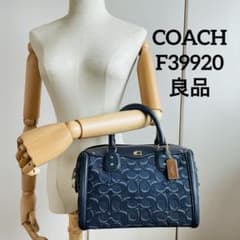 コーチ　ミニボストンバッグ　F39920 2WAY デニム　ネイビー　良品 m36296757500_1.jpg?1767343152