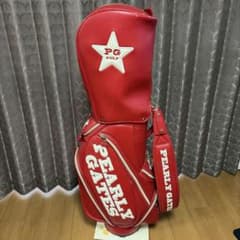 PEARLY GATES キャディバッグ 赤のサムネイル