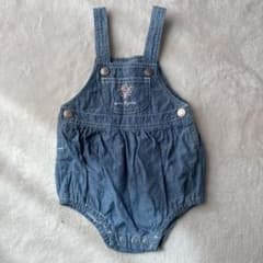 Baby B'gosh 60 刺繍 デニムオーバーオール　オシュコシュ　古着のサムネイル