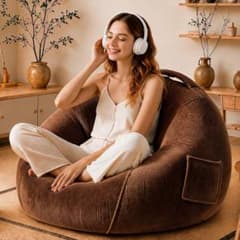 Extra Large Beanbag Cushion, 70*60cm, Single Seater, A Beanbag Sofa That Will Make You Lazy (Medium Size)