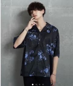 kei×JUNRed レトロフラワーシャツのサムネイル