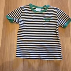 ZARA ボーダー Tシャツ グリーン 120cmのサムネイル