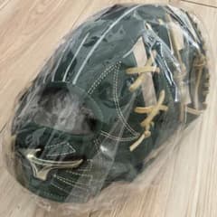 Mizunoジュニア用軟式グローブ Lサイズ Dグリーン/ブロンド坂本勇人