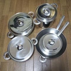 クラデックス ステンレス鍋 ナチュラルウェア NATURAL WARE 〓5点組 クラデックス ステンレス鍋 ナチュラルウェア NATURAL WARE 〓5点組