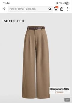 SHEIN PETITE Women's Brown Suit Pantsのサムネイル