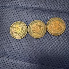 NIGHT WOLF 手品用コイン 3枚セット 銅貨のサムネイル
