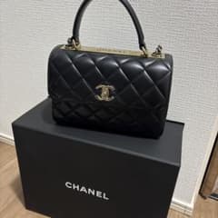 【美品】CHANEL トップハンドルフラップバッグのサムネイル