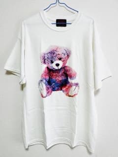東京裏側 オーバーサイズTシャツ ベアプリント ホワイト Lのサムネイル