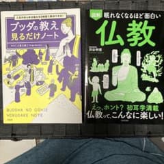 ブッダの教え 見るだけノート 眠れなくなるほど面白い　仏教 2冊セットのサムネイル