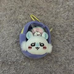 【お値下げ】ちいかわ 窓付きおかおミニポーチ モモンガのサムネイル